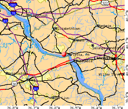Marietta, PA map