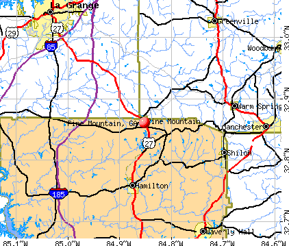 Pine Mountain, GA map