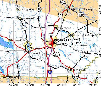 Fredericksburg, PA map