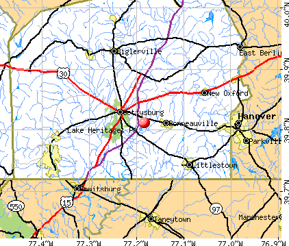 Lake Heritage, PA map