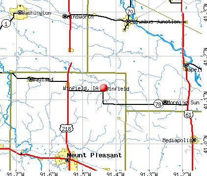 Winfield, IA map
