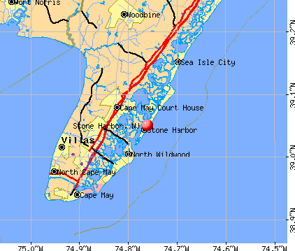 Stone Harbor, NJ map