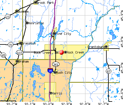 Rock Creek, MN map