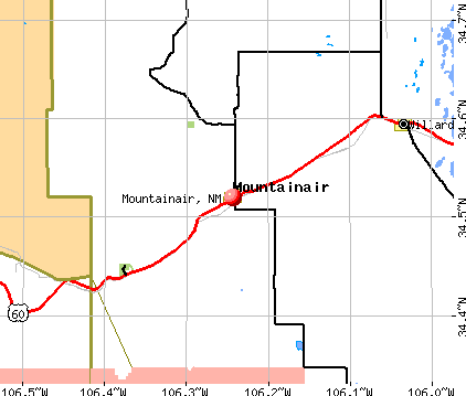 Mountainair, NM map