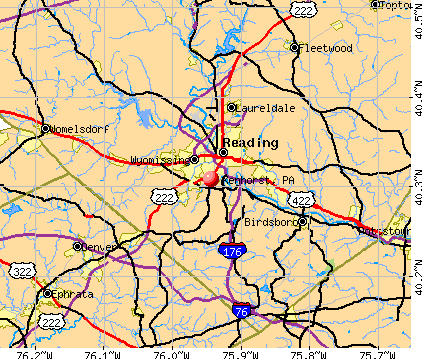 Kenhorst, PA map