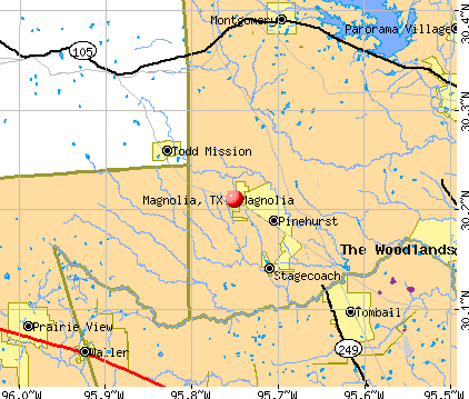 Magnolia, TX map
