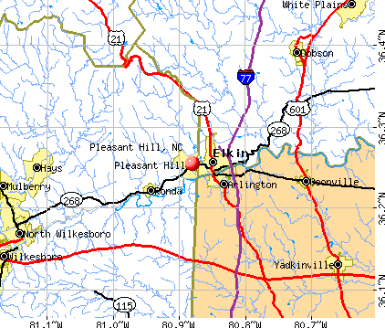 Pleasant Hill, NC map