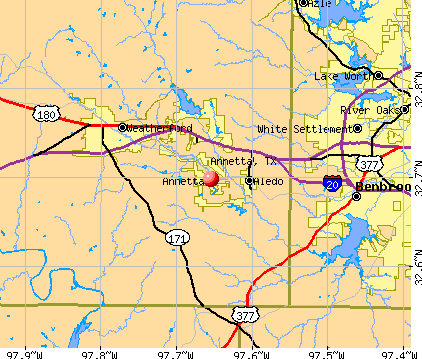 Annetta, TX map