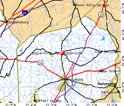 Biglerville, PA map