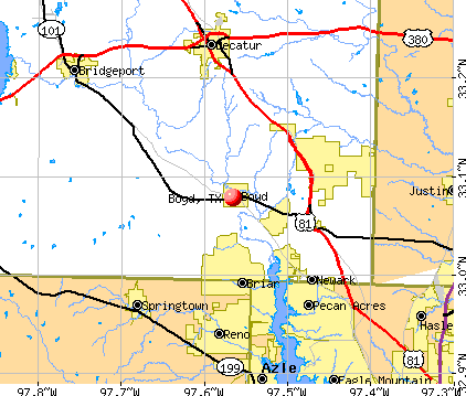Boyd, TX map