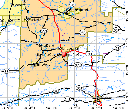 Mansfield, AR map