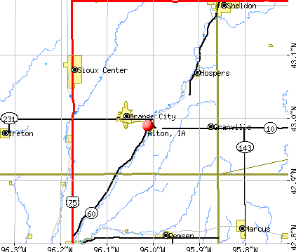 Alton, IA map