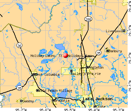 Holiday Lakes, TX map