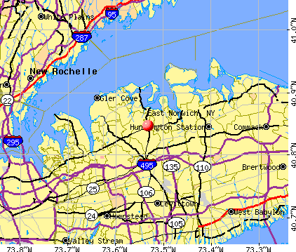 East Norwich, NY map