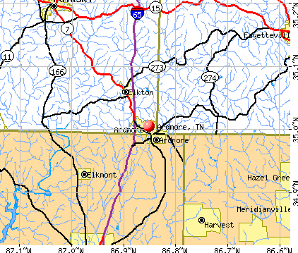 Ardmore, TN map