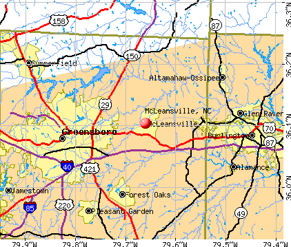 McLeansville, NC map