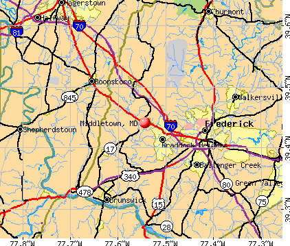 Middletown, MD map
