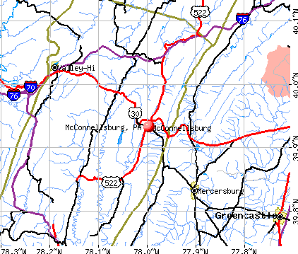 McConnellsburg, PA map