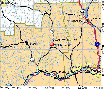 Newark Valley, NY map