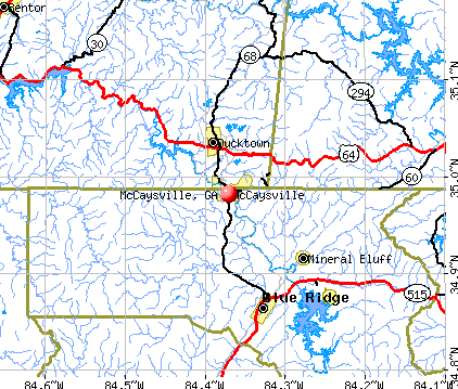 McCaysville, GA map