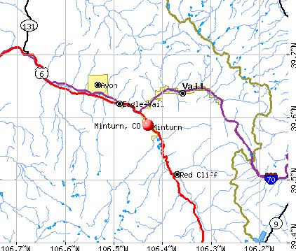 Minturn, CO map