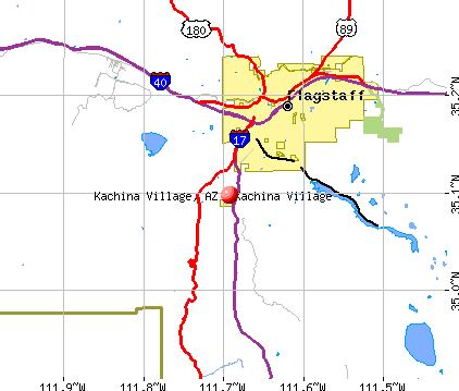 Kachina Village, AZ map