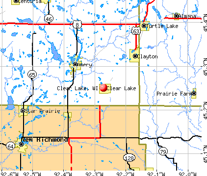 Clear Lake, WI map