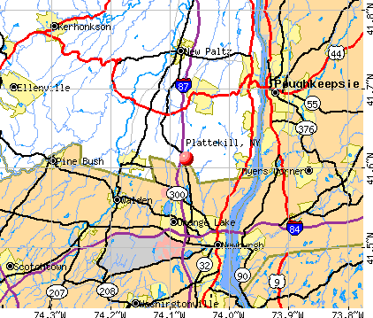 Plattekill, NY map