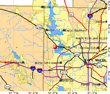 Lakeside, TX map