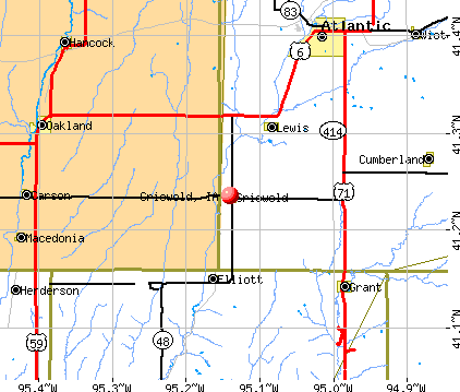 Griswold, IA map