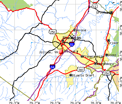 Jolivue, VA map