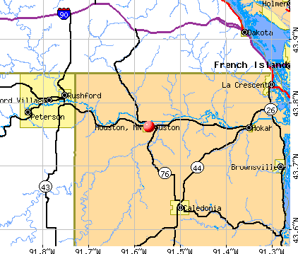 Houston, MN map