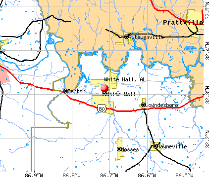White Hall, AL map