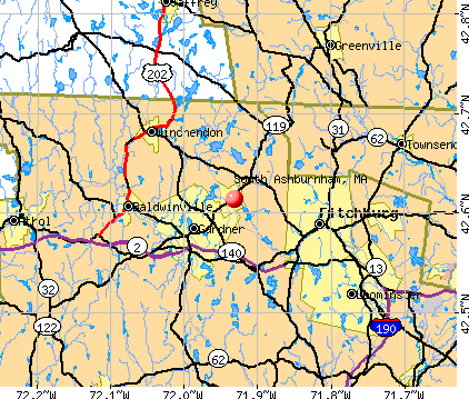 South Ashburnham, MA map
