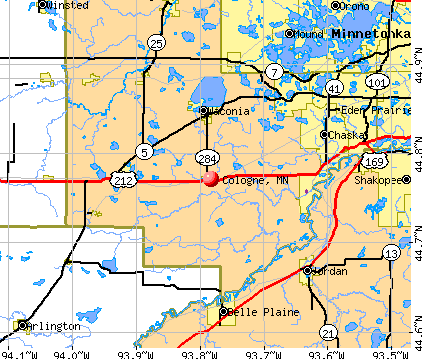 Cologne, MN map