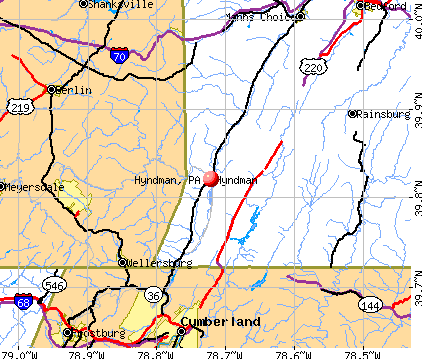 Hyndman, PA map
