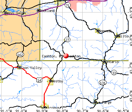 Cashton, WI map