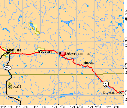 May Creek, WA map