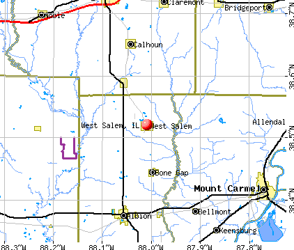 West Salem, IL map