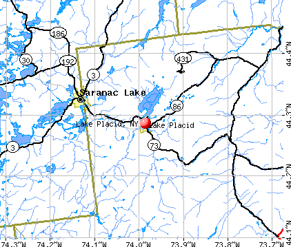 Lake Placid, NY map