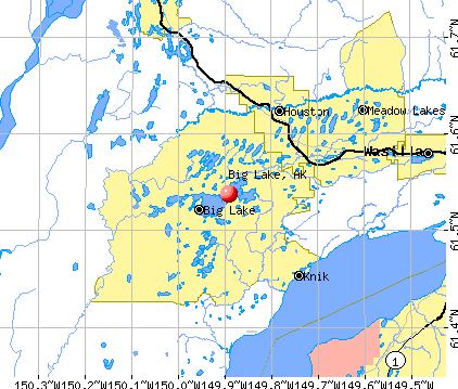 Big Lake, AK map