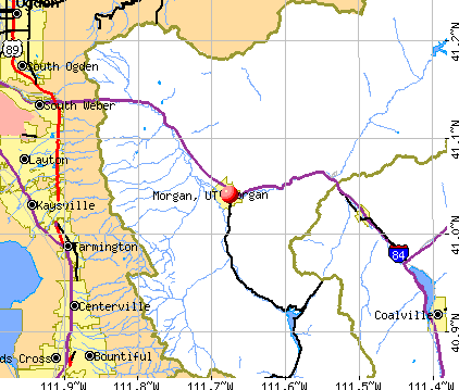 Morgan, UT map