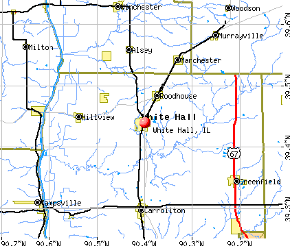 White Hall, IL map