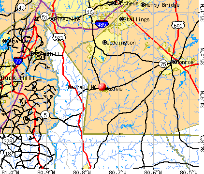 Waxhaw, NC map