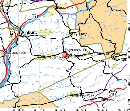 Edgewood, PA map