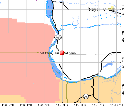 Mattawa, WA map