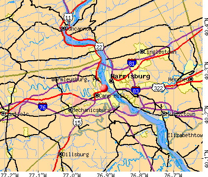 Wormleysburg, PA map