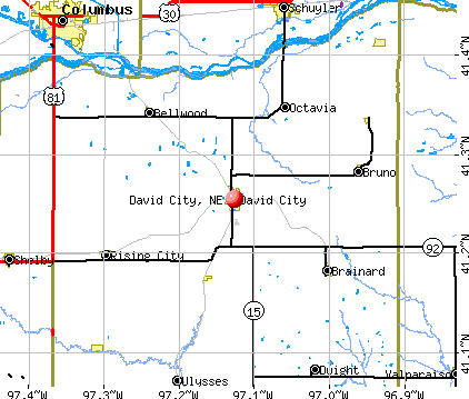 David City, NE map