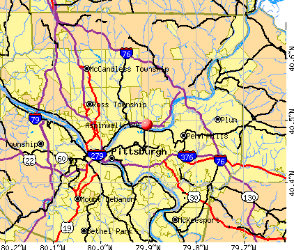 Aspinwall, PA map