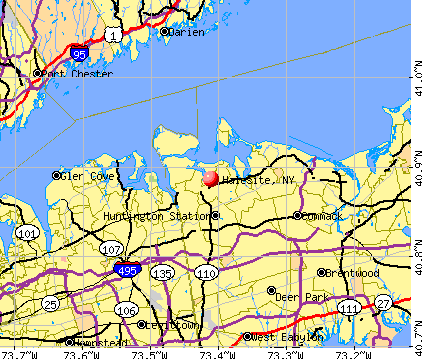 Halesite, NY map